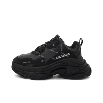 Balenciaga Triple S Sneaker Kids 'Allover Logo - Black'