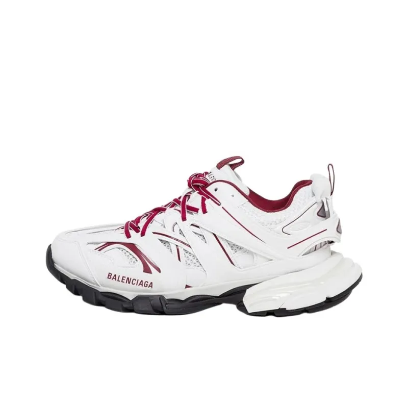 Balenciaga Track Sneaker 'White Burgundy'-0