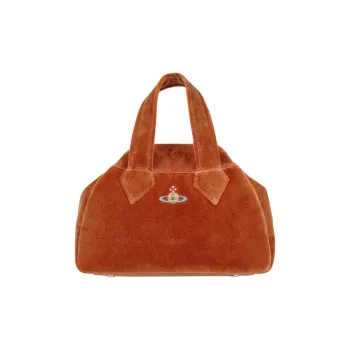 Vivienne Westwood Cotton Handbag Medium Size Women's Burnt Orange