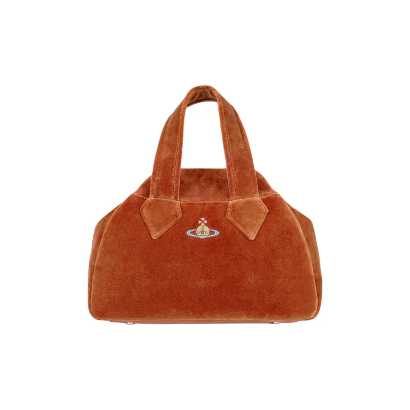 Vivienne Westwood Cotton Handbag Medium Size Women's Burnt Orange-0