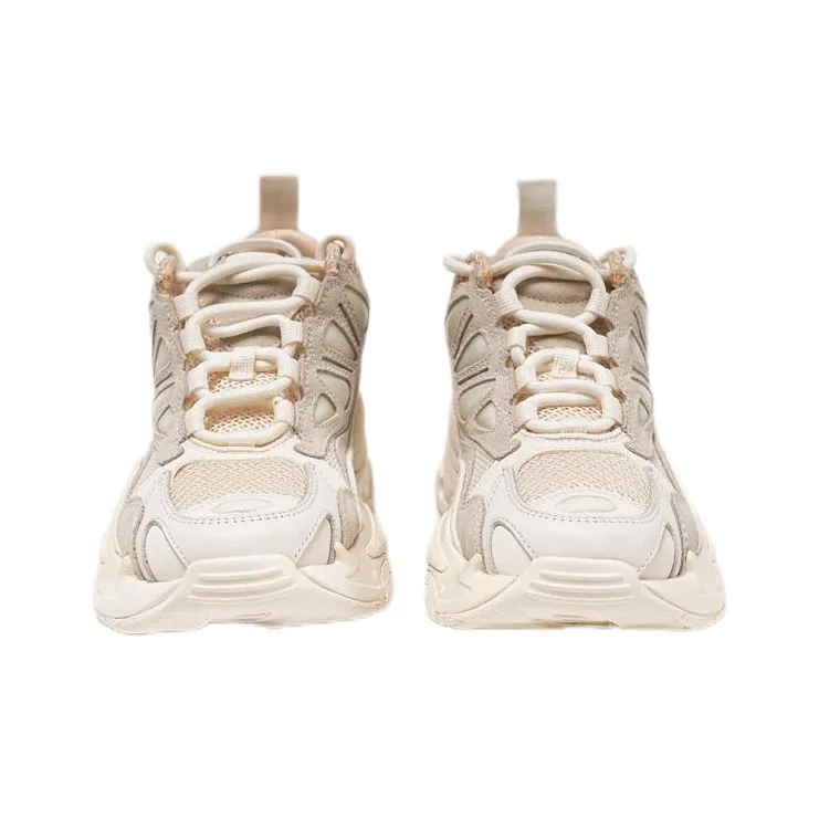 Sandro Mid Top Chunky Sneakers Women's White-3