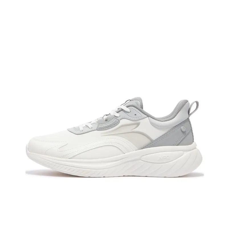 361° Softwalk 3.0 Wear Resistant Low Top Running Shoes Men's White Gray-0