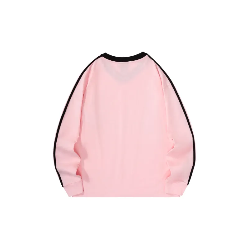 Suamoment Long Sleeved T Shirt Sports Casual Loose Fit Top Unisex-3