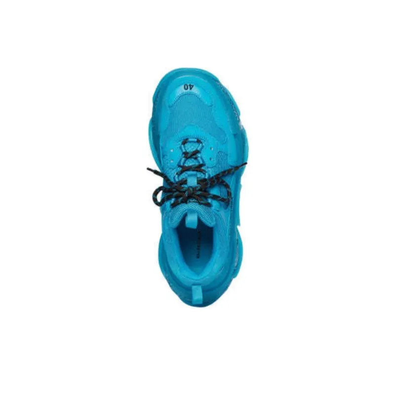 Balenciaga Triple S Clear Sole Teal Blue-2