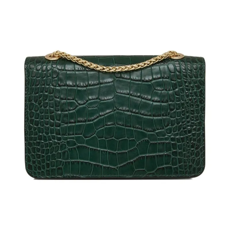 Strathberry Smooth Calf Leather Shoulder Bag Crossbody Bag Mini Women's Dark Green-2