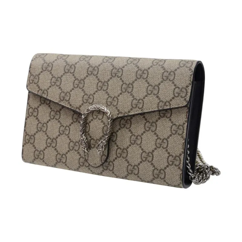 GUCCI Dionysus Canvas Crossbody Bag, Shoulder Bag Women's Ebony-1