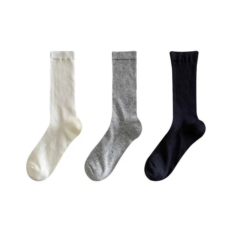 XXLLG Mid Calf Socks Women's 3 Pack-5