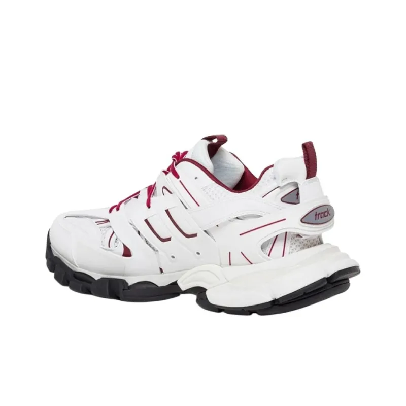 Balenciaga Track Sneaker 'White Burgundy'-3