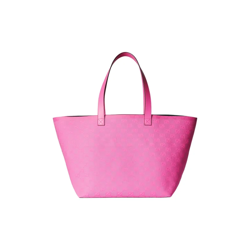 GUCCI Canvas Tote Bag Shopping Bag Handbag Medium Size Women's-4