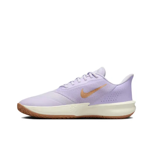 Nike Precision 7 Basketball Shoes Unisex Low-Top Light Purple