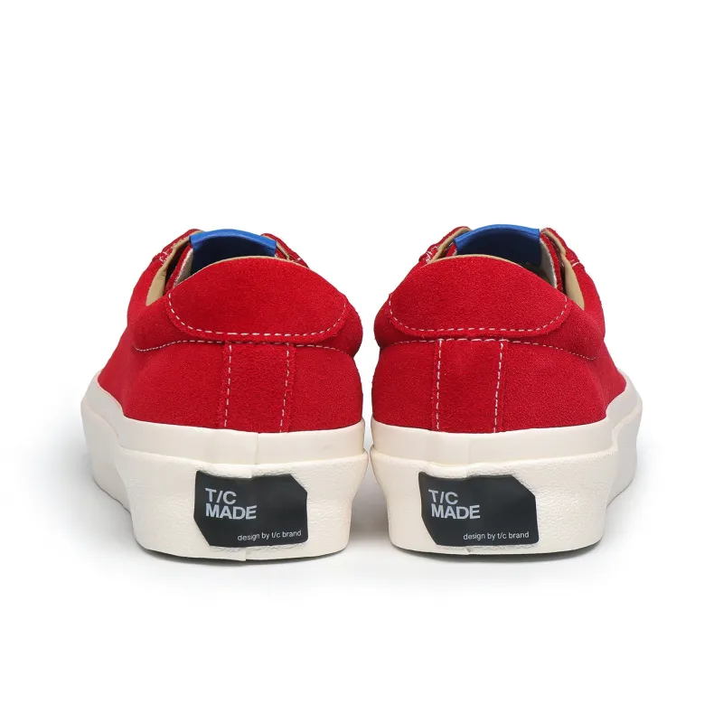 TC Tcmade 001p Anti-Slip Wear-Resistant Low-Top Canvas Shoes Unisex Red-4