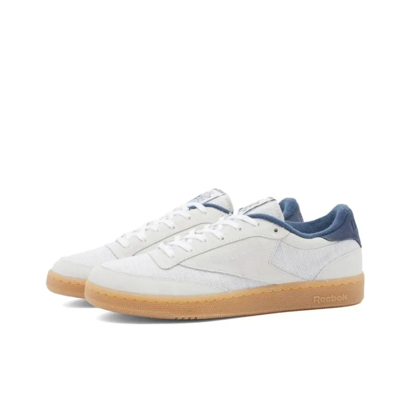Western Hydrodynamic Research x Reebok Abrasion Resistant Breathable Low Top Skateboard Shoes Men's White-3