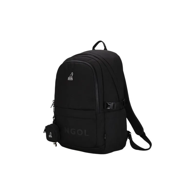 KANGOL Polyester Backpack Unisex Black-1