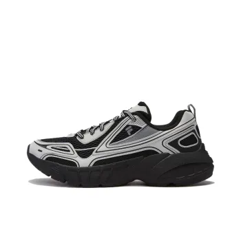 FILA FUSION Anti Slip Wear Resistant Low Top Casual Shoes Men's Black