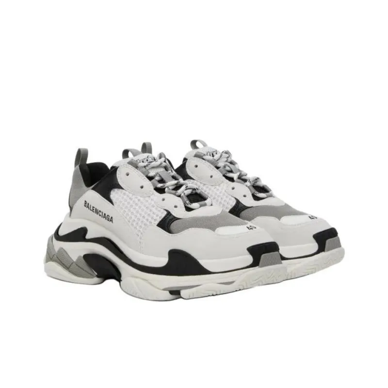 Balenciaga Triple S 'White Grey' Women's-3