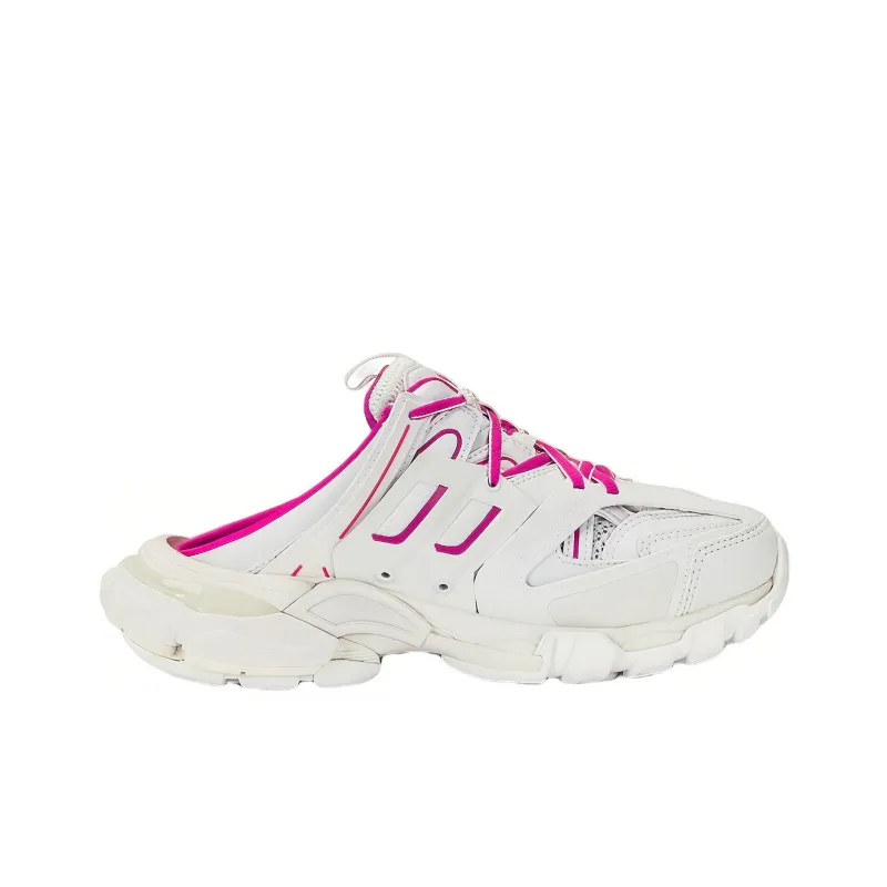 Balenciaga Track Mules 'White Pink' Women's-1