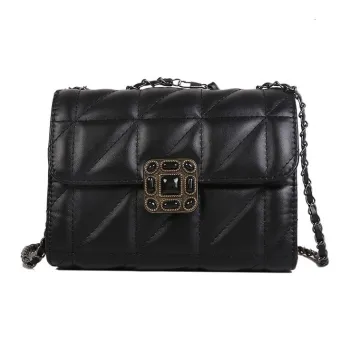 Carksky PU Shoulder Bag Crossbody Bag Women's Black/White