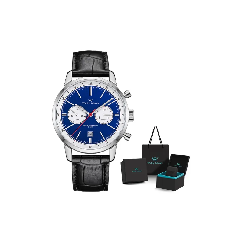 Welly Merck Automatic Mechanical Movement Men's Watches White Dial-9