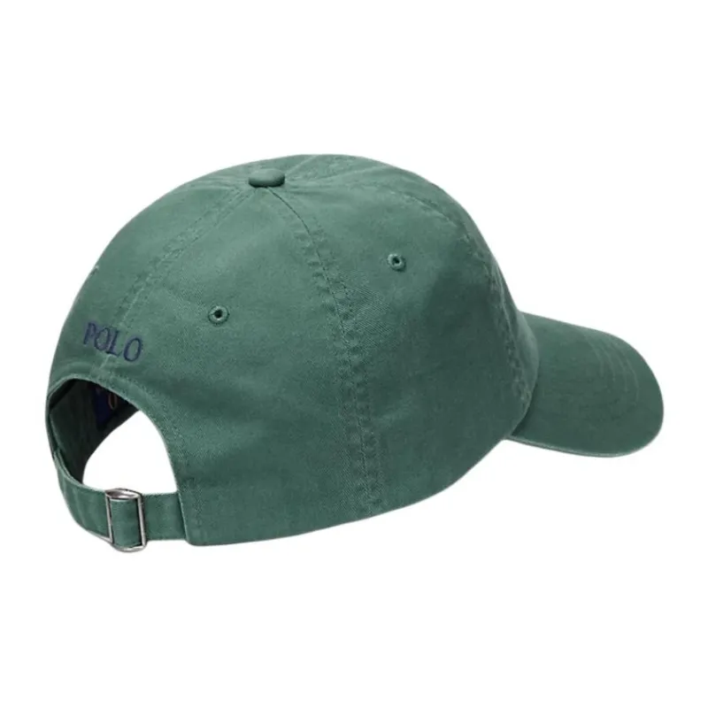Polo Ralph Lauren Cotton Baseball Caps Unisex Washed Forest Green-1