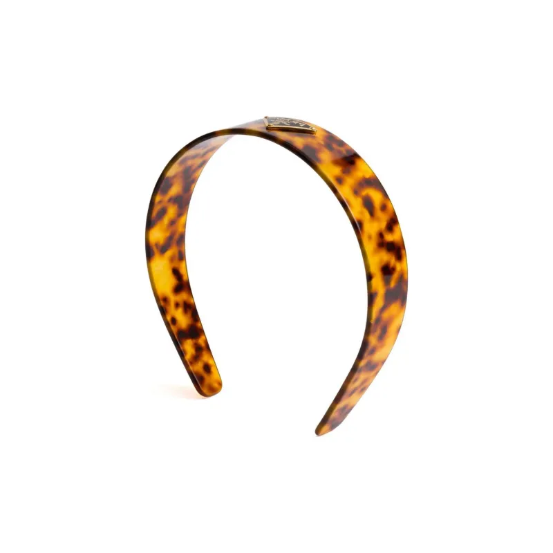 PRADA Triangle-logo Plexiglas Headband-1