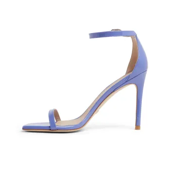 Stuart Weitzman/SW Nudistcurve 100 Strap Sandals 10cm Women's Blue