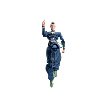 Medicos Super Action Statue JoJo's Bizarre Adventure Part 4 Diamond Is Unbreakable Okuyasu Nijimura Chozokado Re-Run Action Figure Blue
