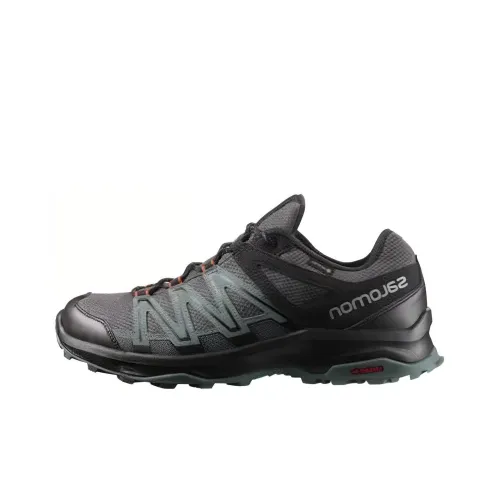 SALOMON Gore-Te LEONIS Low-Top Outdoor Shoes Men's Black Green