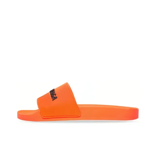 Balenciaga Logo Slide Fluo Orange