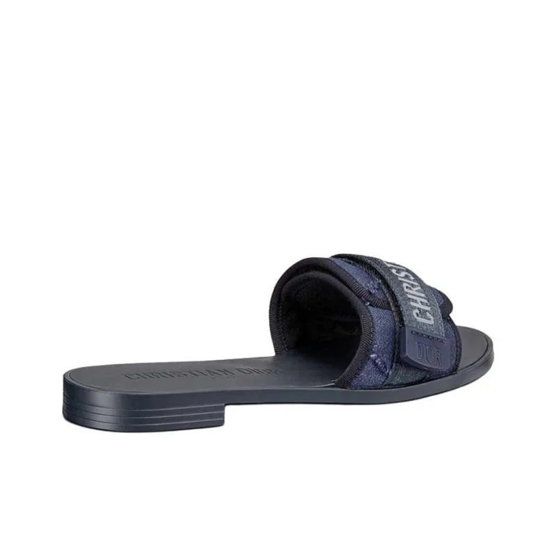 DIOR DIORevolution Slide Slippers Women's Dark Blue-3