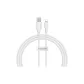 [2.4A Fast Charging | Compatible with Apple 6-14 Fast Charging Cables]Starlight White 1m