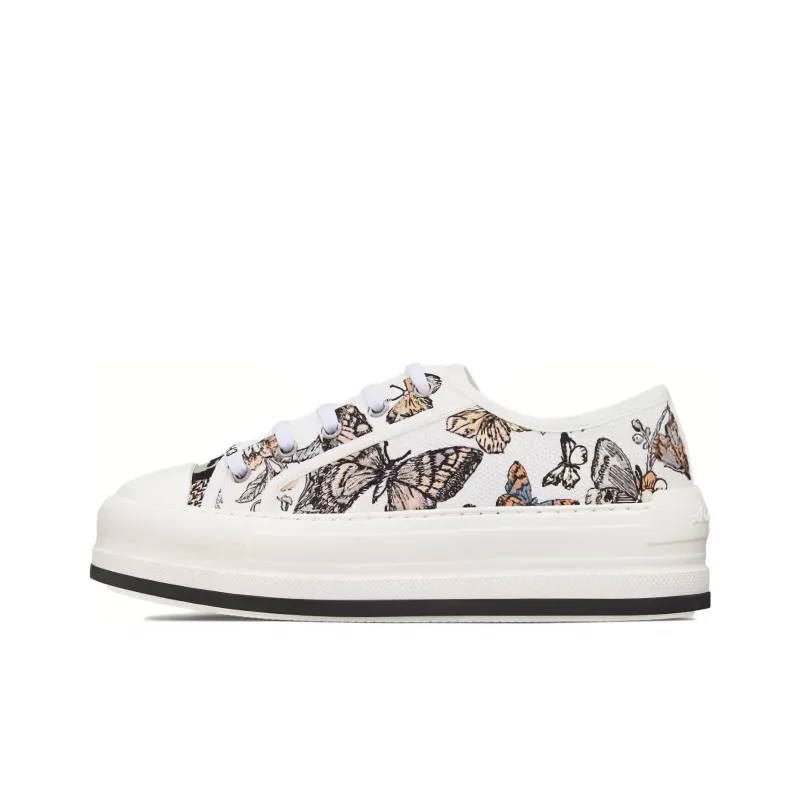 DIOR B23 Low Top Skateboard Shoes Women's White-0