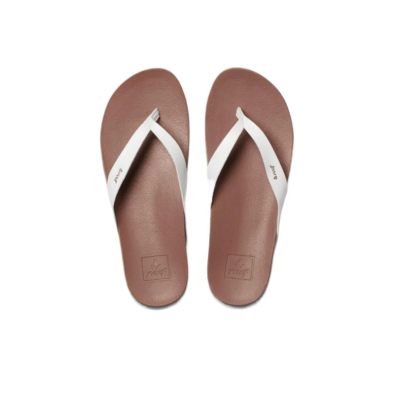 REEF Abrasion-Resistant Flip Flops Women's White-3