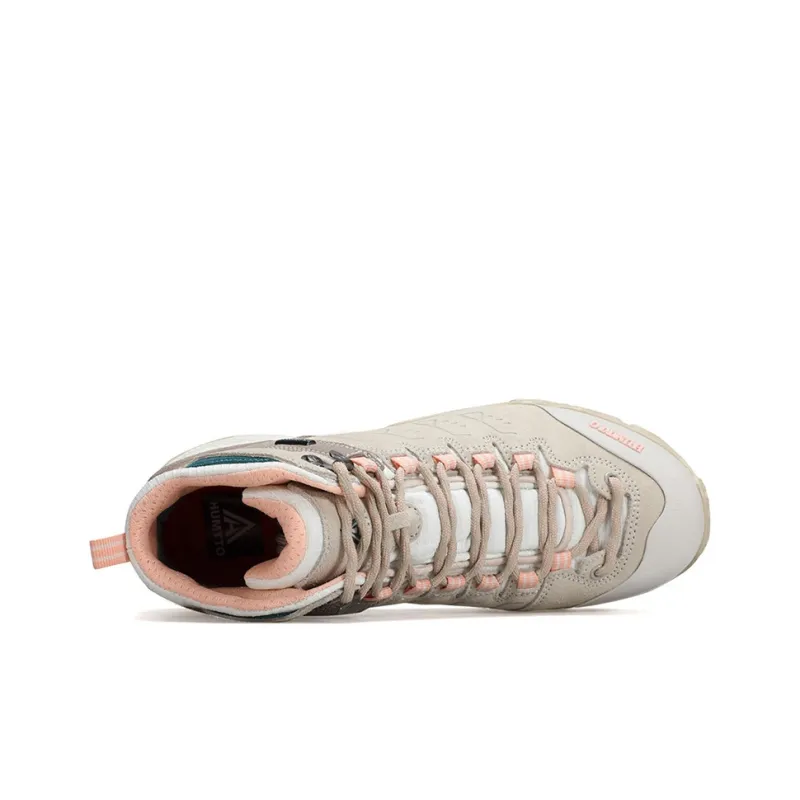 HUMTTO Cushioning, Slip Resistant, Supportive, And Resilient High Top Hiking Shoes Women's Beige-3