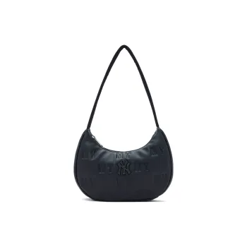 MLB Artificial Leather Handbag Shoulder Bag Unisex Black