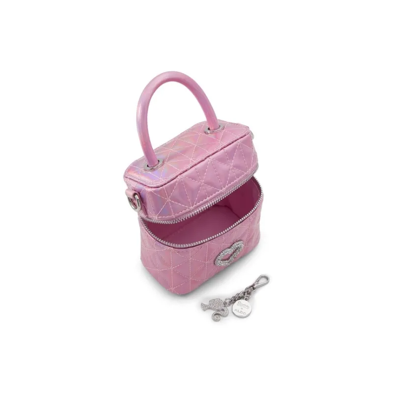 ALDO Barbie Co Branded Artificial Leather Handbag Small Size Women's Pink-2