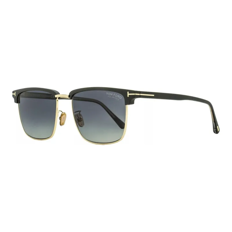 TOM FORD Plastic Metal Square Sunglasses Men's Black-0
