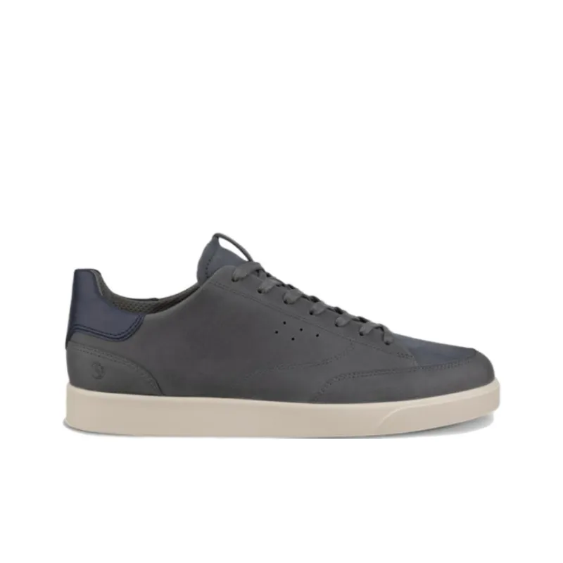 Ecco Low Top Skateboard Shoes Men's Gray-1