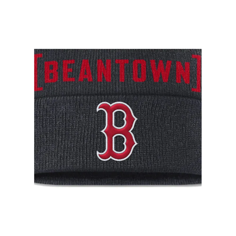 Nike Boston Red Sox Hometown Peak Men's Nike Mlb Cuffed Pom Beanie-2