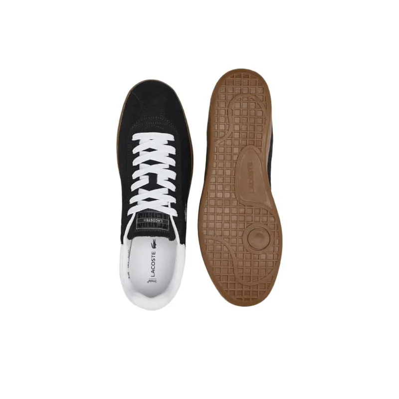 LACOSTE Low Top Skateboard Shoes Men's Black-4