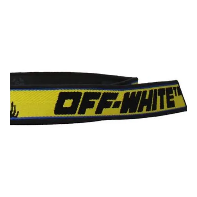 OFF-WHITE Emblem Decoration Fabric Other Belts Women's Yellow 2.8CM-2