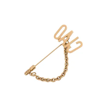 MOSCHINO Ciao Lettering Chain Linked Pin