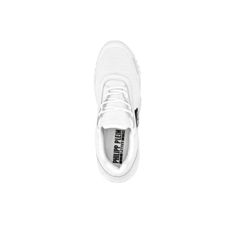 PHILIPP PLEIN Runner Hexagon Low Top Casual Shoes Unisex White-3
