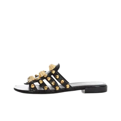 Balenciaga Slip Resistant Slide Slippers Women's Black