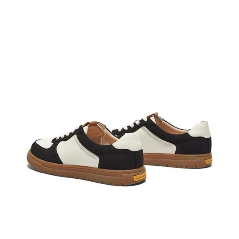 Hush Puppies Low-Top Skateboard Shoes Women's Black-3