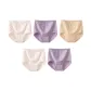 N Set-High-Rise Pastoral Style-Apricot+Purple+Purple+White+White (5 Pack)