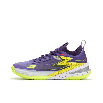 361° Cushioning Anti Slip And Wear Resistant Low Top Carbon Plate Basketball Shoes Men's Purple