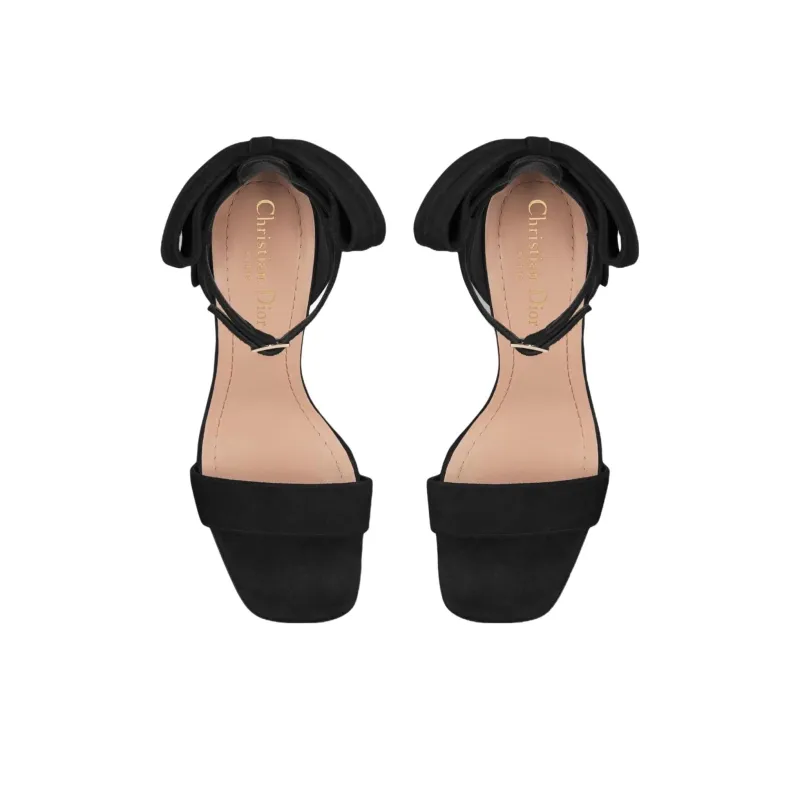 DIOR Mlle Dior Strap Sandals 10.5cm Women's Black-4