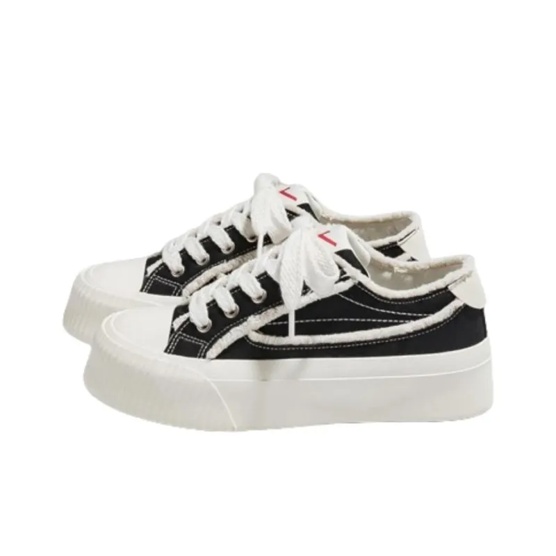 Warrior Wear Resistant Slip Resistant Low Top Canvas Shoes Women's Black-1