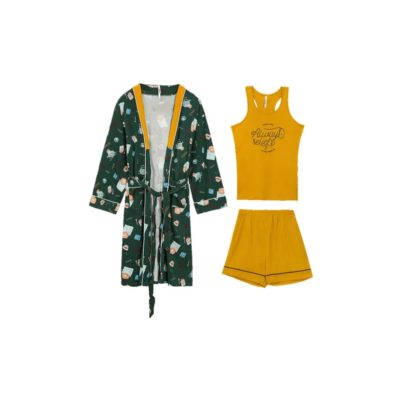 Red Beans At Home Pajama Set Women's Jasper-0