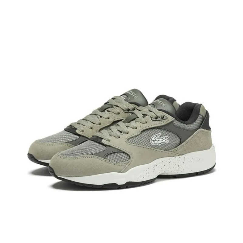 LACOSTE Slip Resistant Low Top Casual Shoes Men's Green-2